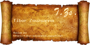 Tibor Zsuzsanna névjegykártya